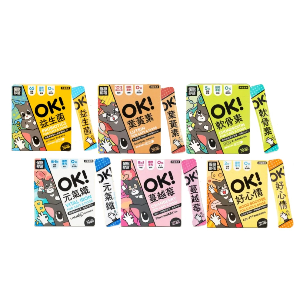 沛茲寵物【怪獸部落 LitoMON OK!犬貓保健品】益生菌 葉黃素 軟骨素 台灣 狗 貓 保健品-細節圖2