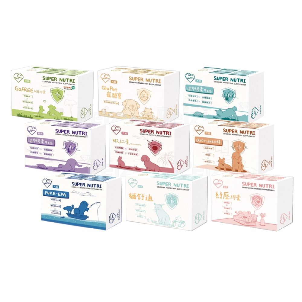 沛茲寵物【虎揚 Life+ 犬貓保健品】生命膠囊 Q10 魚油 蝦紅素 台灣 貓 狗 保健品-細節圖2
