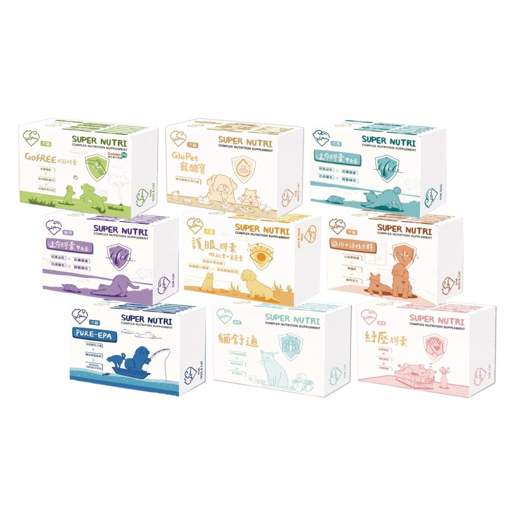 沛茲寵物【虎揚 Life+ 犬貓保健品】生命膠囊 Q10 魚油 蝦紅素 台灣 貓 狗 保健品-細節圖2