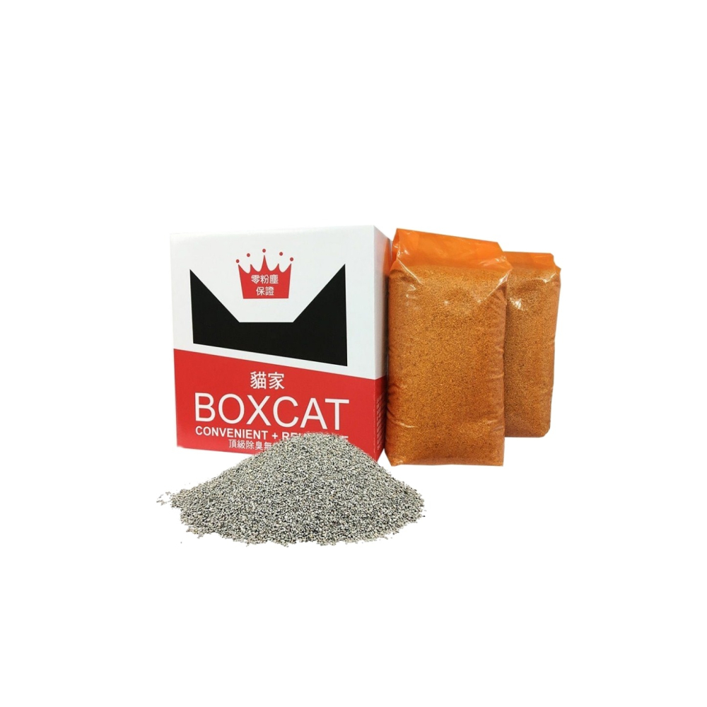 沛茲寵物【國際貓家 Boxcat 紅標頂級無塵礦砂】紅標 無粉塵 不規則 礦砂 貓砂 貓-細節圖2
