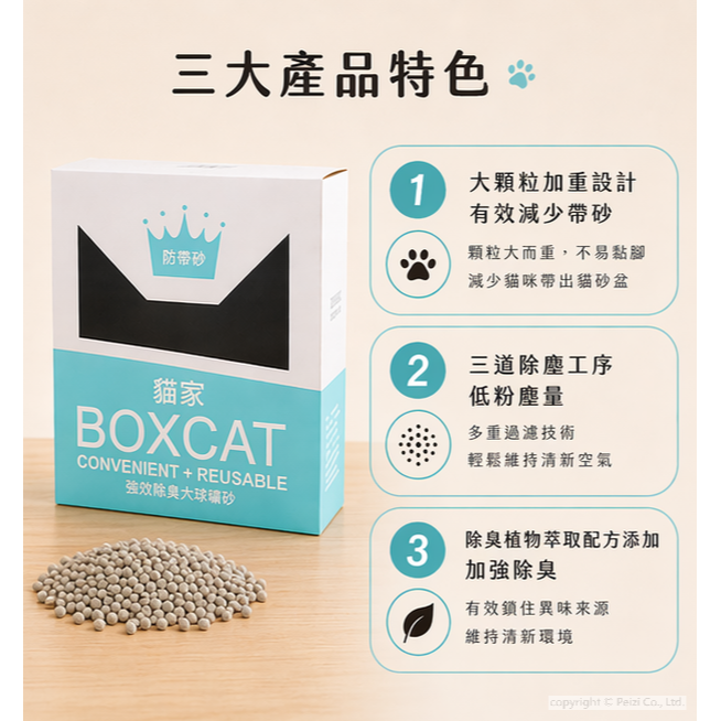 沛茲寵物【國際貓家 Boxcat 綠標大球礦砂】綠標 貓家 大球 礦物砂 礦砂 貓砂 貓-細節圖4