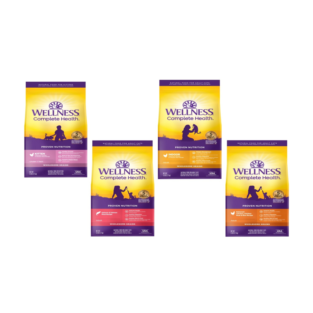 沛茲寵物【寵物健康 Wellness 貓用全方位有穀飼料】有穀 天然糧 美國 主食 貓飼料 貓 飼料 5lb-細節圖2