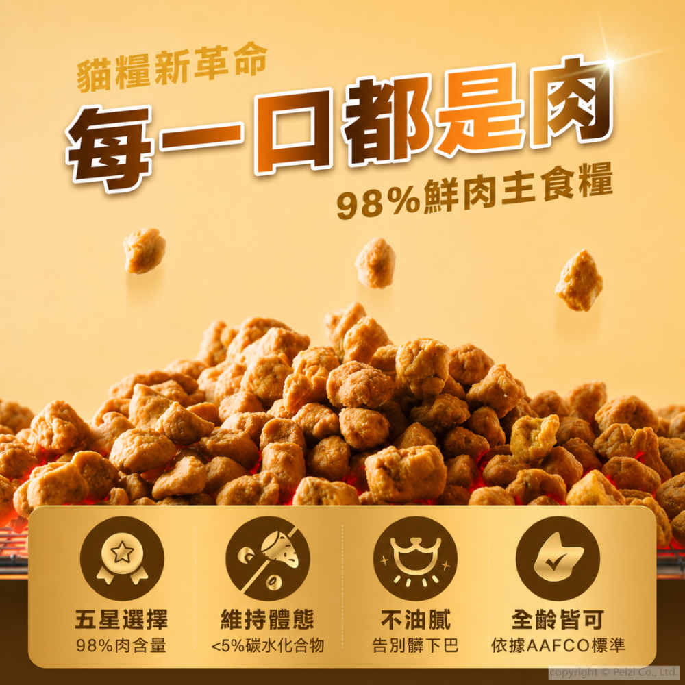 沛茲寵物【怪獸部落 LitoMON 貓用無穀鮮肉糧 250g】無穀 低溫烘焙 台灣 貓飼料 貓 飼料-細節圖3