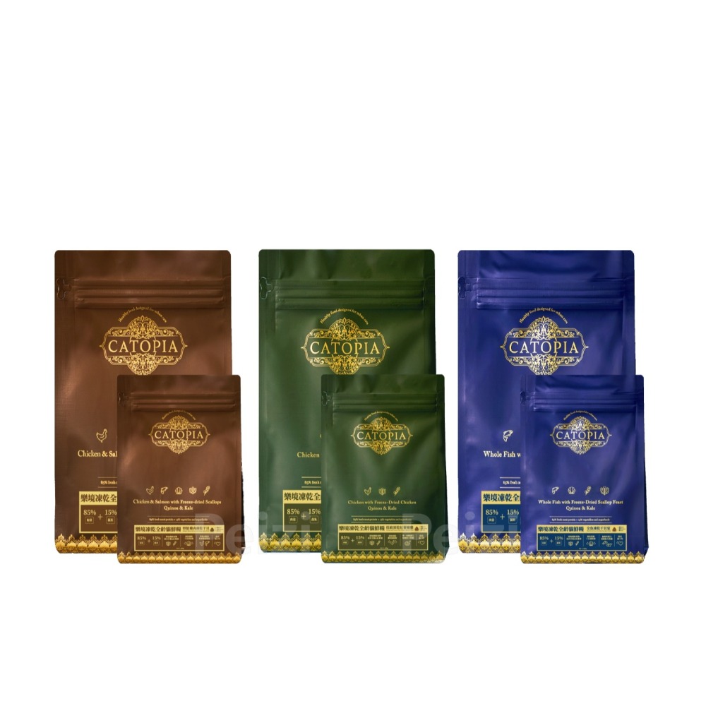 沛茲寵物【樂境 CATOPIA 貓用凍乾飼料 4lb 12lb】雞肉 干貝 凍乾 無穀 台灣 貓飼料 貓 飼料-細節圖2