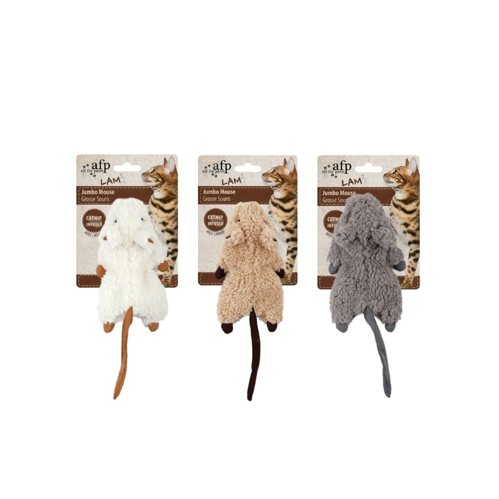 沛茲寵物【AFP All For Paws 羔羊毛貓薄荷貓玩具】羔羊毛 貓薄荷 囓齒鼠 老鼠 中國 貓玩具 貓 玩具-細節圖2