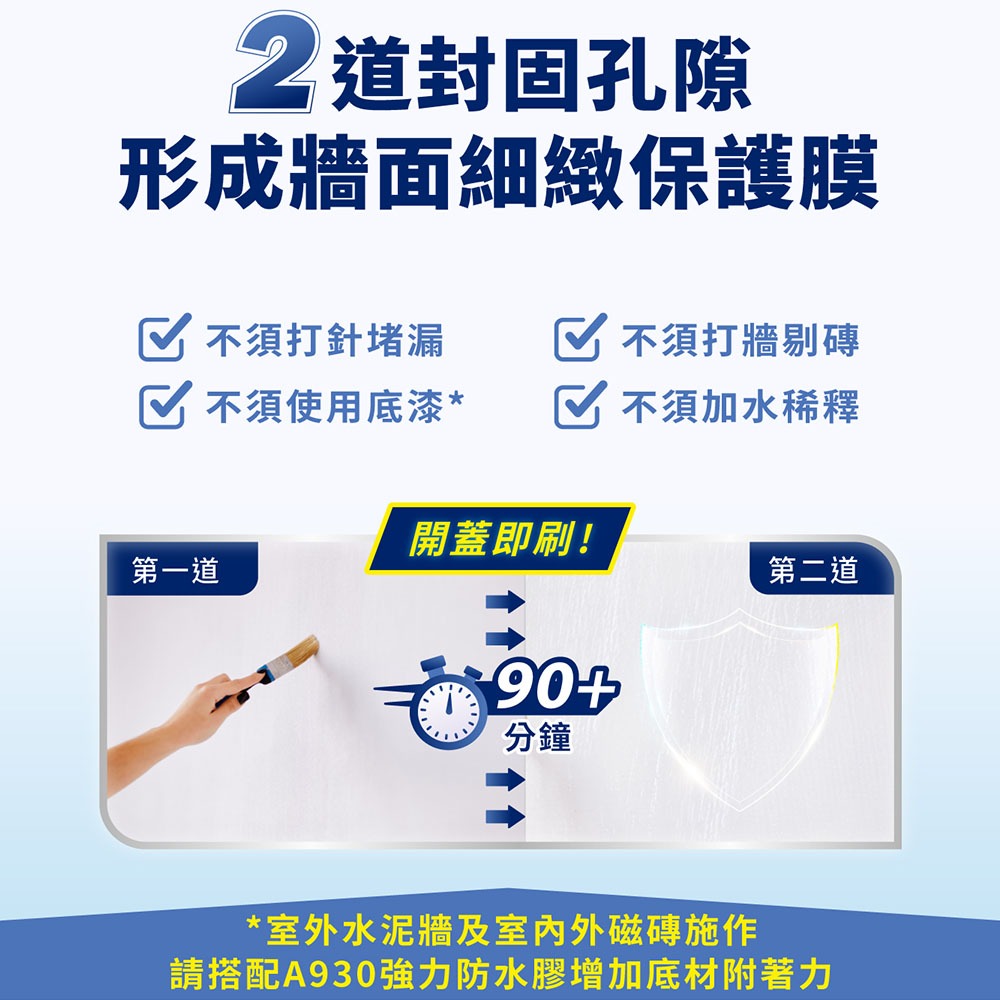 【Dulux 得利塗料】A795室內外適用強力防水膠 1公升裝丨水性丨A795丨防水膠丨得利丨795丨室內外-細節圖6