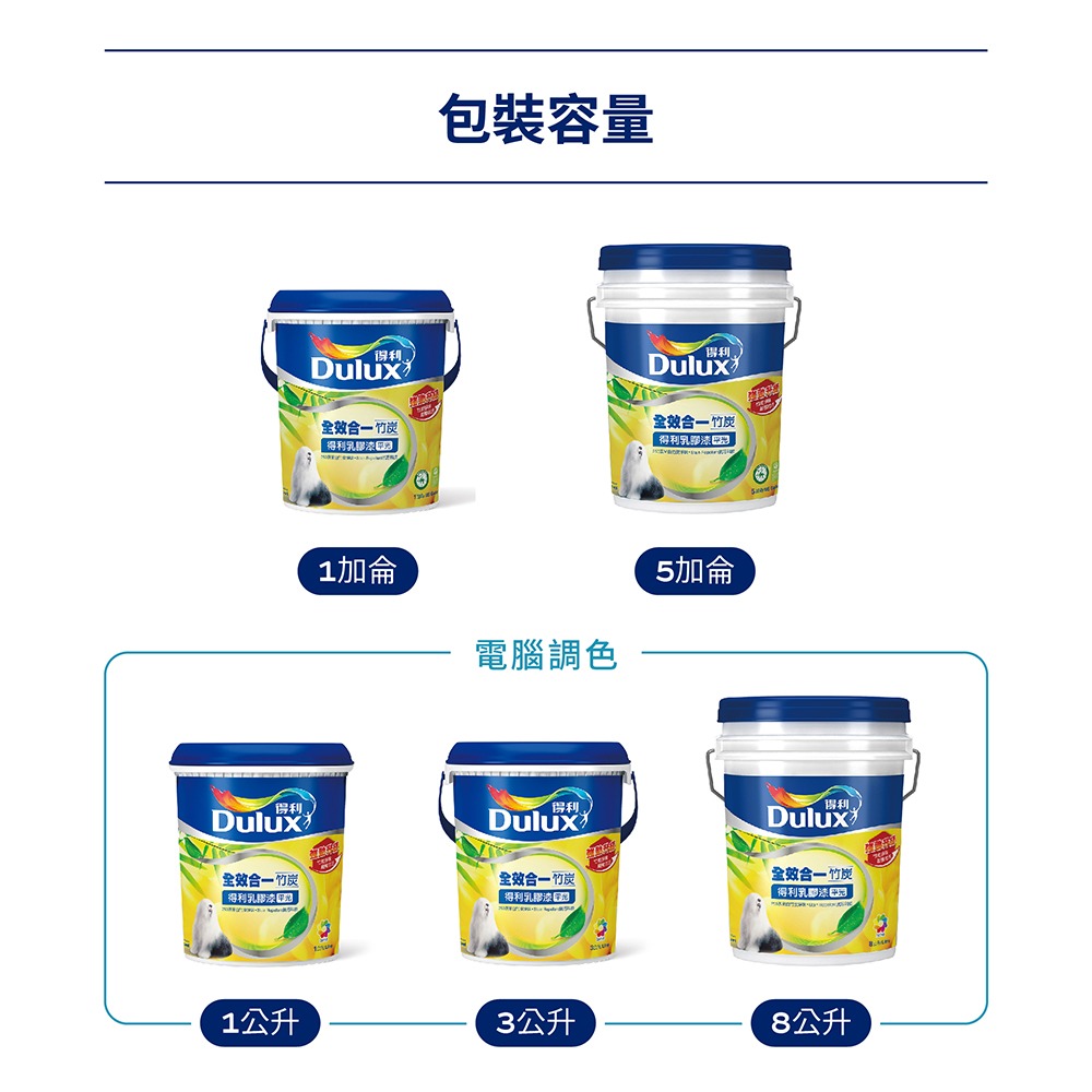 【Dulux 得利塗料】A986全效合一竹炭乳膠漆 1公升裝丨水性丨A986丨乳膠漆丨得利丨986丨室內面漆-細節圖10