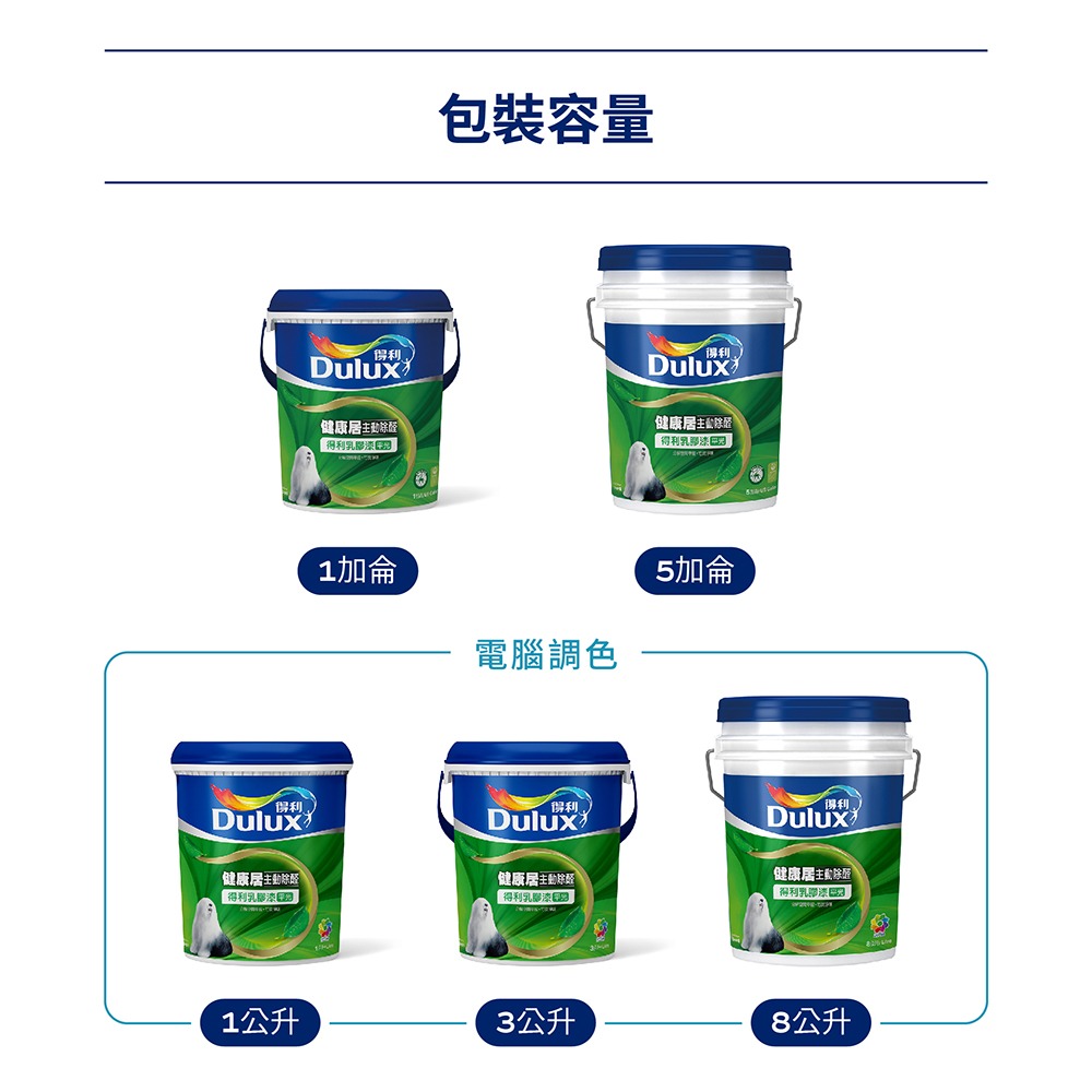 【Dulux 得利塗料】A991健康居除甲醛乳膠漆 1公升裝丨水性丨A991丨除甲醛丨乳膠漆丨得利丨991丨室內面漆-細節圖10
