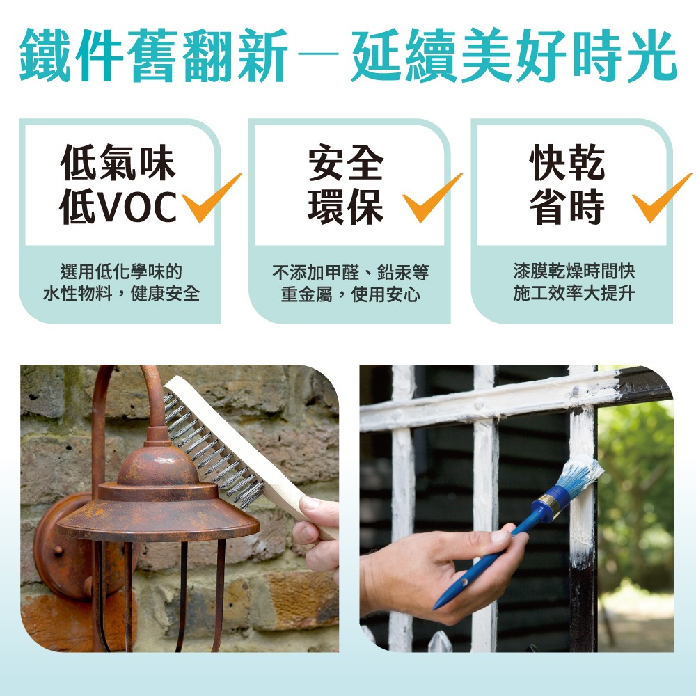 【Dulux 得利塗料】A723水性防鏽底漆 1公升裝丨水性丨A723丨防鏽底漆丨鐵件丨得利丨723丨鐵皮-細節圖7