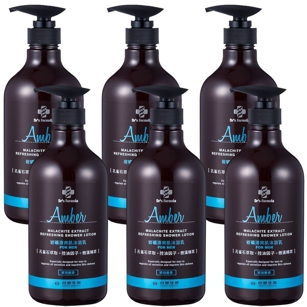 《台塑生醫》Dr s Formula岩礦清爽肌沐浴乳 (琥珀魅香) 800g (3入/4入/6入)-細節圖3