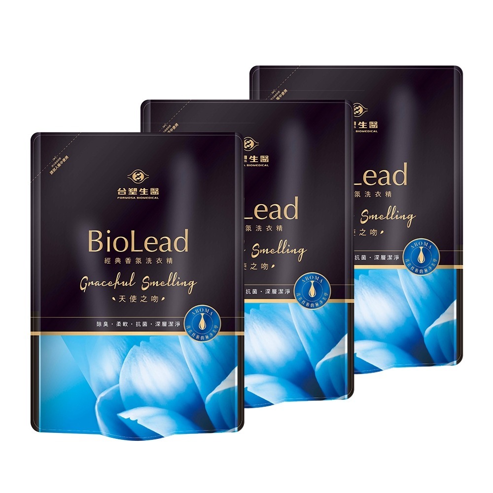 《台塑生醫》BioLead經典香氛洗衣精補充包 (紅粉佳人/天使之吻/花園精靈/璀璨時光) 1.8kg(3包/6包)-規格圖8