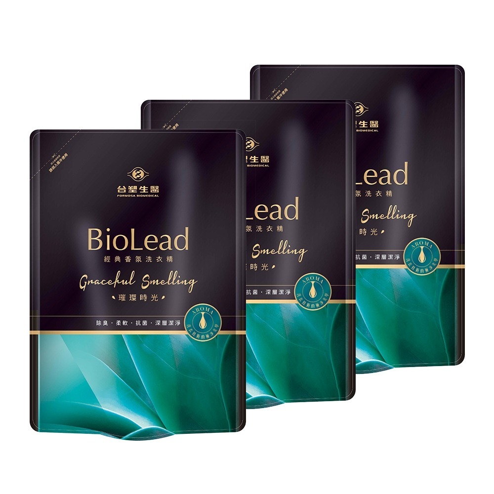 《台塑生醫》BioLead經典香氛洗衣精補充包 (紅粉佳人/天使之吻/花園精靈/璀璨時光) 1.8kg(3包/6包)-規格圖8