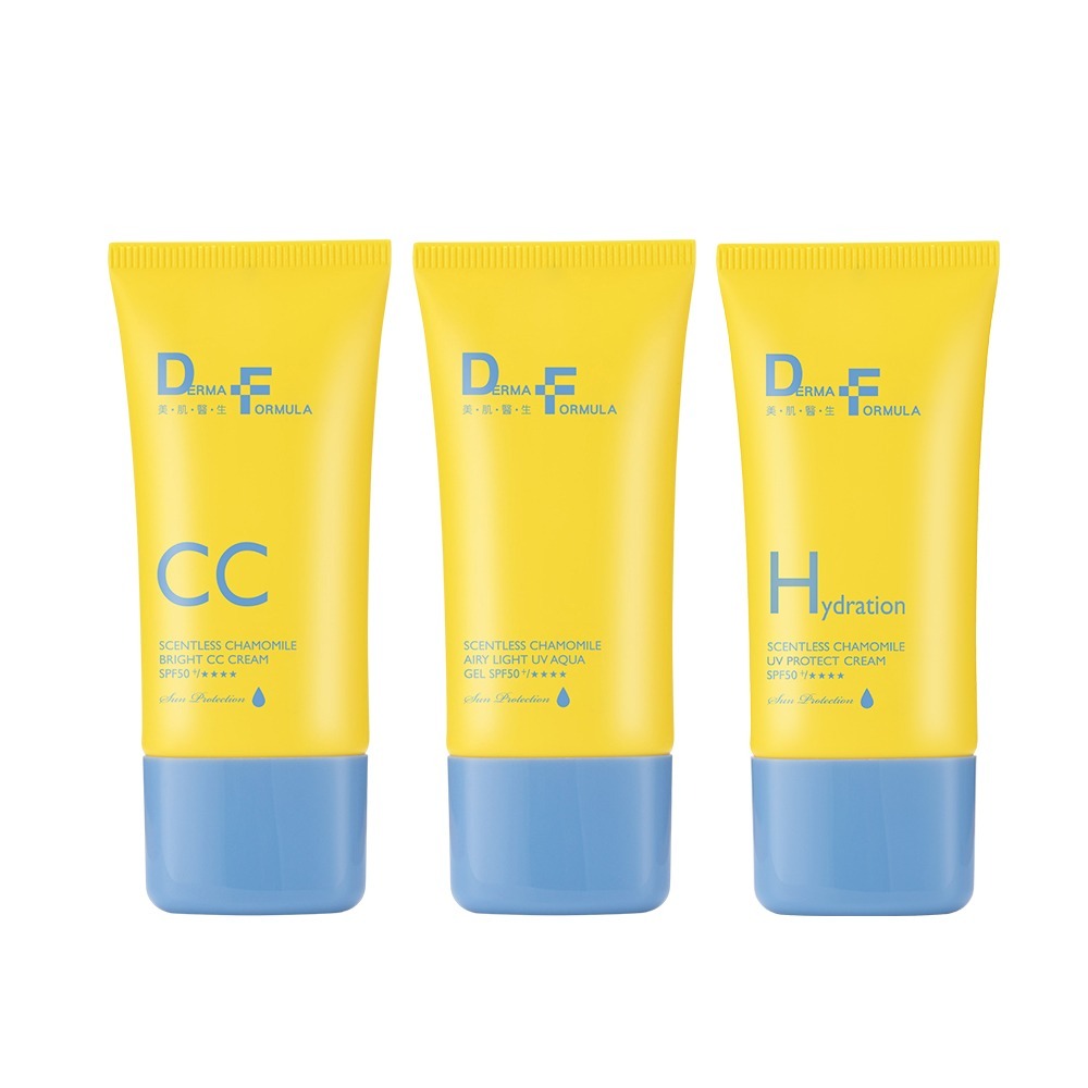 【DF美肌醫生】白夏菊超修護防曬乳40ml/超透亮防曬CC霜/超輕感防曬凝露40ml SPF50+ / ★★★★-規格圖1