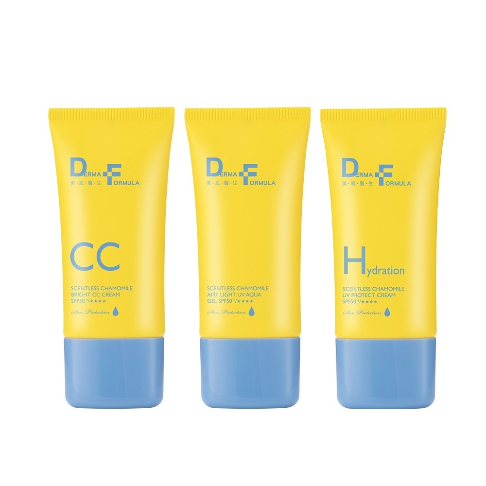 【DF美肌醫生】白夏菊超修護防曬乳40ml/超透亮防曬CC霜/超輕感防曬凝露40ml SPF50+ / ★★★★-規格圖1