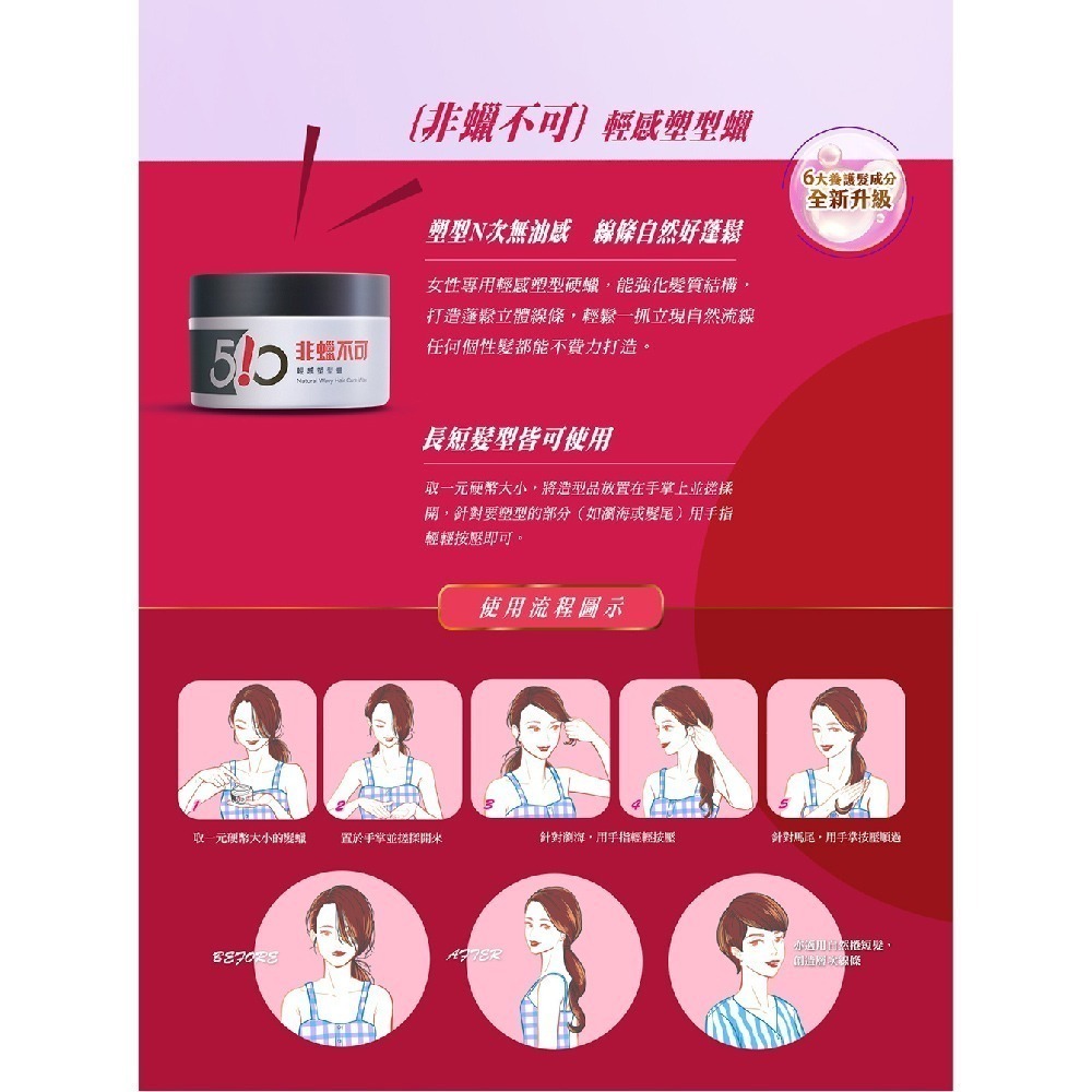 《台塑生醫》510立正站好/妝模作樣/熱情無罪/油你真好/就是要泥/非蠟不可造型瓶(升級版) 多入任選-細節圖7