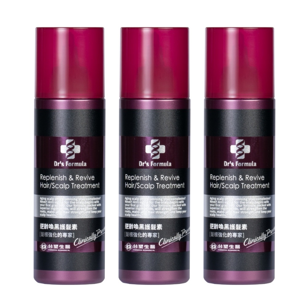 《台塑生醫》Dr’s Formula逆齡喚黑護髮素(升級版)300g*3入/4入/6入/12入-規格圖3