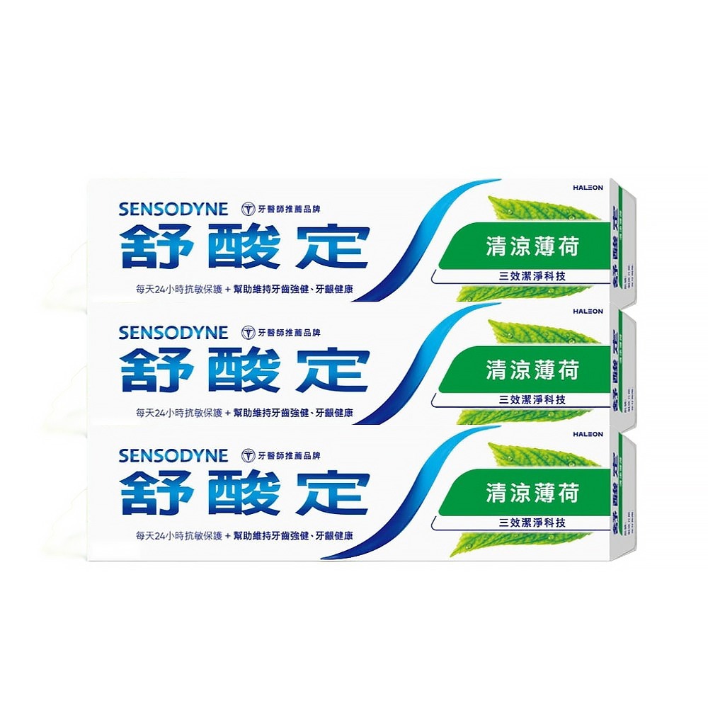 【SENSODYNE 舒酸定】長效抗敏牙膏-清涼薄荷160g /3入/6入/12入/24入-規格圖2