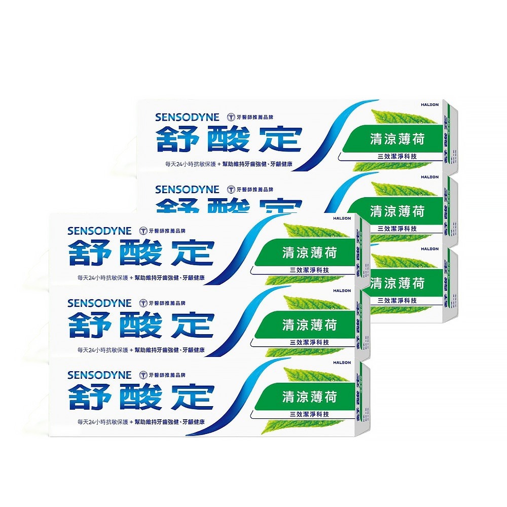 【SENSODYNE 舒酸定】長效抗敏牙膏-清涼薄荷160g /3入/6入/12入/24入-規格圖2