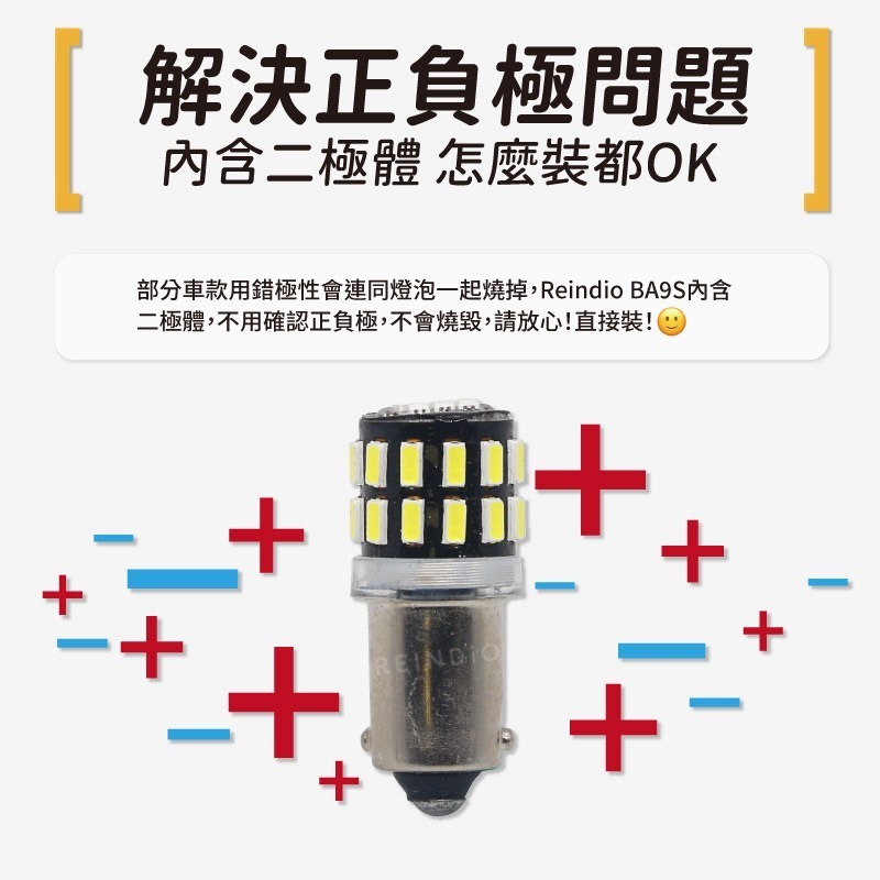 【馴光一年保固】BA9S LED 室內燈 閱讀燈 車頂燈 車內燈 小燈 h6w altis focus 12v 24v-細節圖3