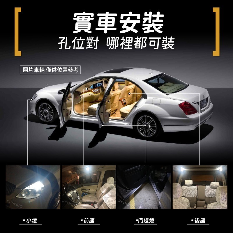 【馴光 特製短版 一年保固】T10 LED 牌照燈 小燈 室內燈 車牌燈 車門燈 大牌燈 閱讀燈 194 W5W 馬3-細節圖6