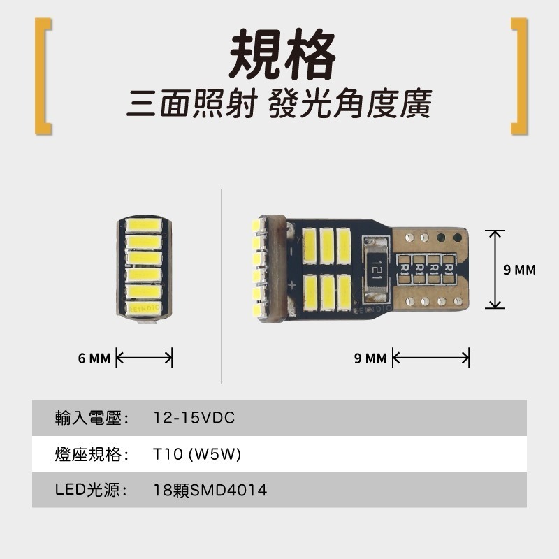 【馴光 特製短版 一年保固】T10 LED 牌照燈 小燈 室內燈 車牌燈 車門燈 大牌燈 閱讀燈 194 W5W 馬3-細節圖7