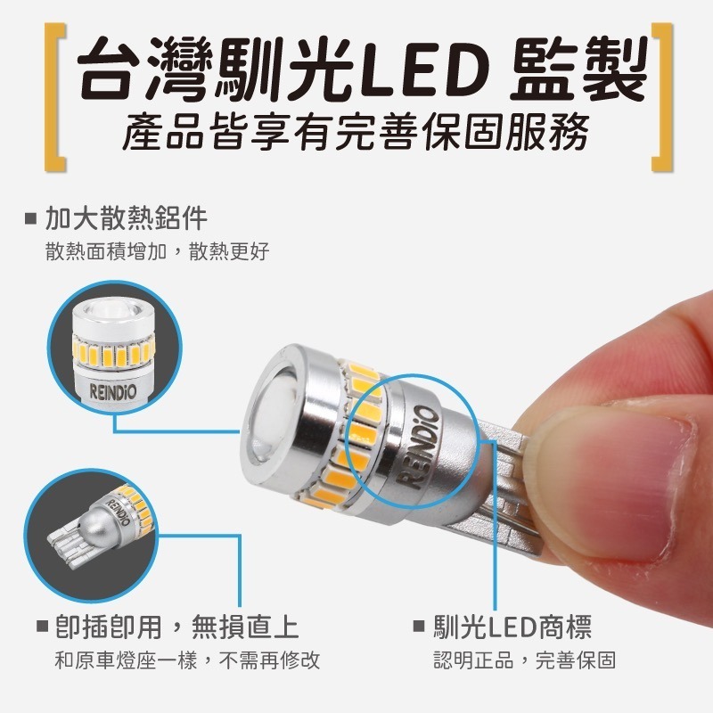 【馴光 五色 一年保固】T10 小魚眼 小燈 LED 定位燈 室內燈 閱讀燈 W5W 小炸彈 炸彈燈 Berlingo-細節圖6