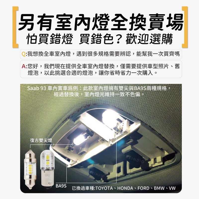 【馴光 一年保固】可客製24V LED 雙尖 室內燈 車廂燈 閱讀燈 牌照燈 地圖燈 化妝燈 車牌燈 雙尖 尖頭燈泡-細節圖8