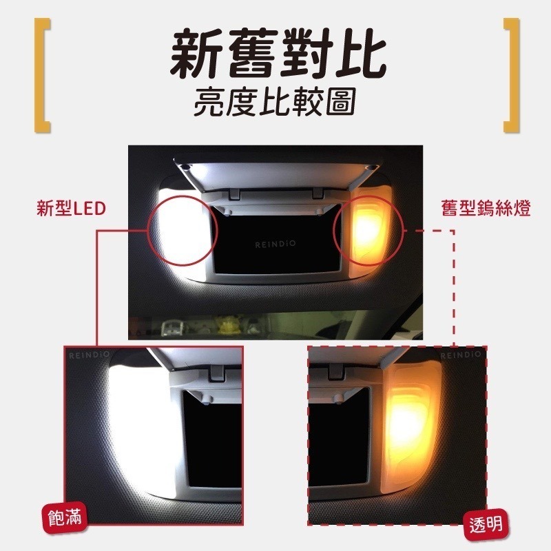 【馴光 一年保固】LED遮陽板燈 化妝燈 化妝鏡燈 室內燈 圓頭雙尖 平頭 led 保險絲型 雙尖 車內燈 後車箱燈-細節圖3