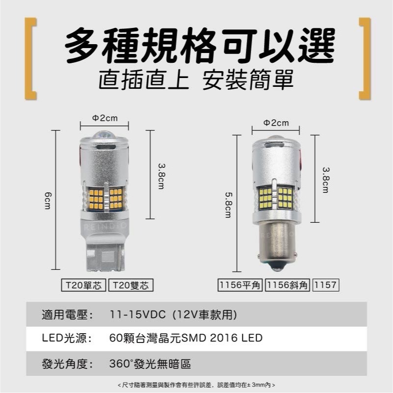 【馴光 穩定不快閃 保固一年】風扇型 LED防快閃方向燈 解碼 倒車燈 LED方向燈 LED 1156 T20 斜角-細節圖7