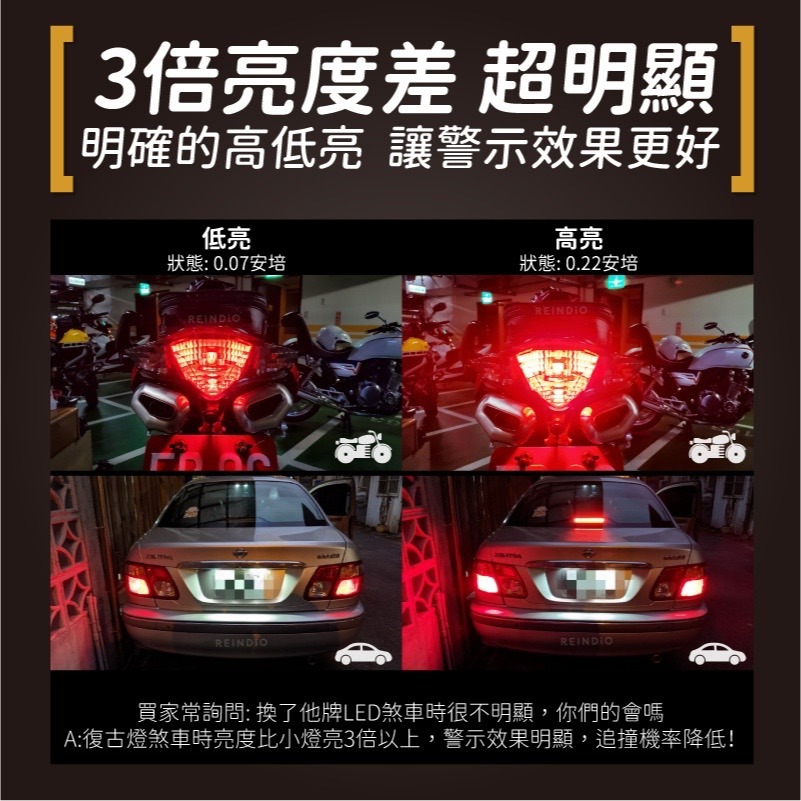 【馴光 特製溫和款 一年保固】1157 1156 斜角 方向燈 倒車燈 煞車燈 日行燈 LED ba15s 現代-細節圖5