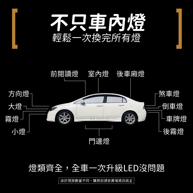 【馴光一年保】喜美六代 八代 九代 室內燈 閱讀燈 後車廂燈 led 行李廂 車牌燈 civic k8 k12 k14-細節圖8