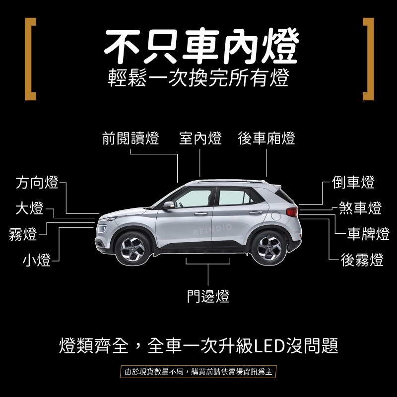 【馴光 一年保固】Venue 後車廂燈 室內燈 閱讀燈 牌照燈 遮陽板燈 車牌燈 led 行李箱燈 化妝燈 V妞 地圖-細節圖7