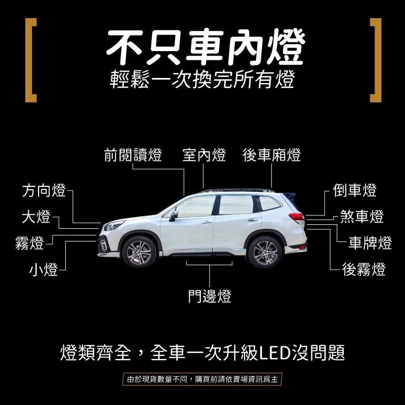 【馴光 一年保固】Forester 室內燈 閱讀燈 後車廂燈 車牌燈 led 行李廂燈 迎賓燈 森林人 5代 車門邊燈-細節圖8