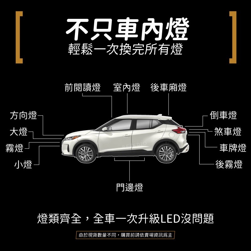 【馴光 一年保固】Kicks 後車廂燈 室內燈 閱讀燈 牌照燈 車牌燈 led 行李箱燈 化妝燈 地圖燈-細節圖7