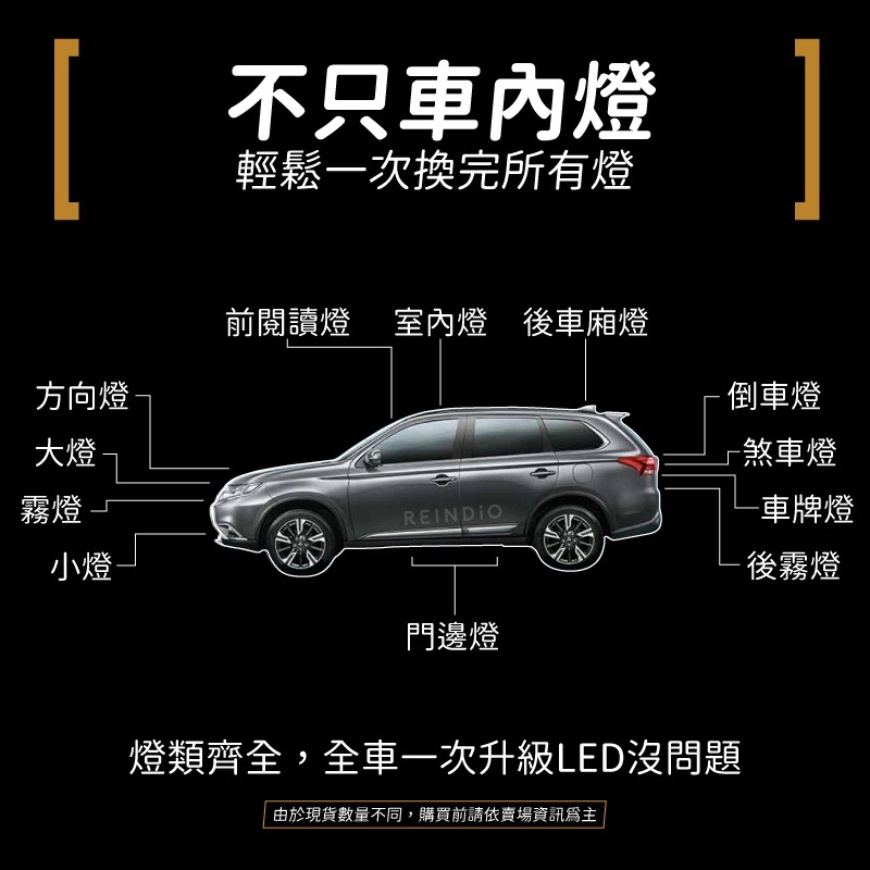 【馴光 解決開燈閃爍】一年保固 outlander 後車廂燈 閱讀燈 室內燈 車內燈 led 行李廂燈 車牌燈 牌照燈-細節圖7