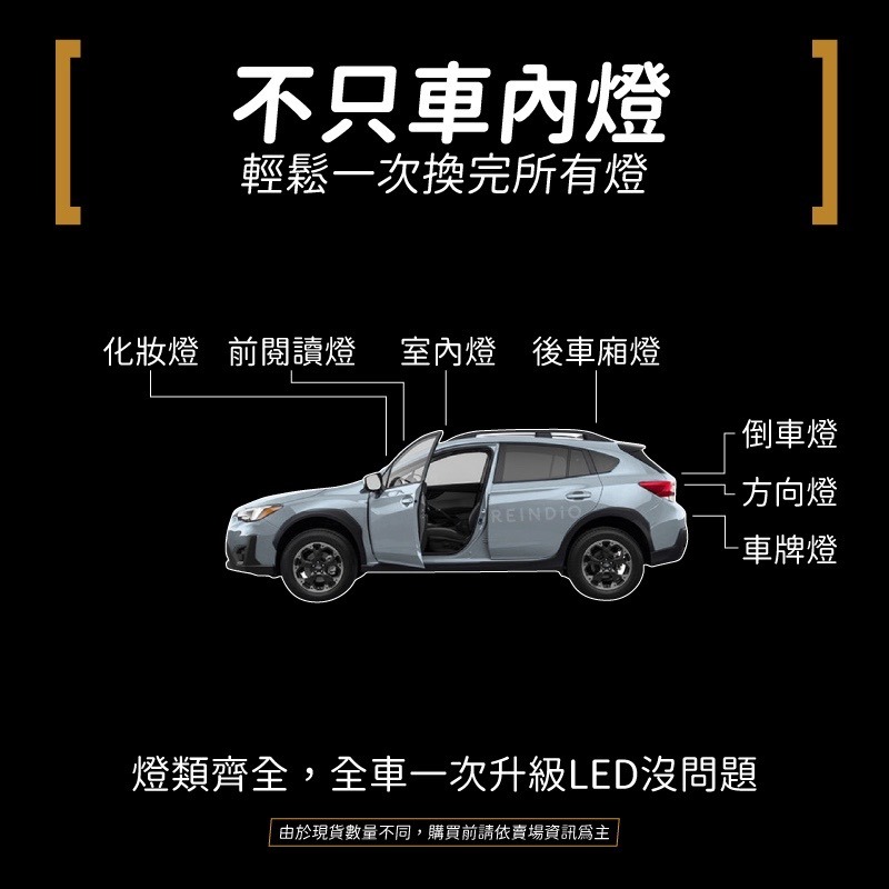 【馴光 一年保固】Crosstrek 室內燈 閱讀燈 後車廂燈 車牌燈 led 行李廂燈 速霸陸 牌照燈 地圖燈 化妝-細節圖7