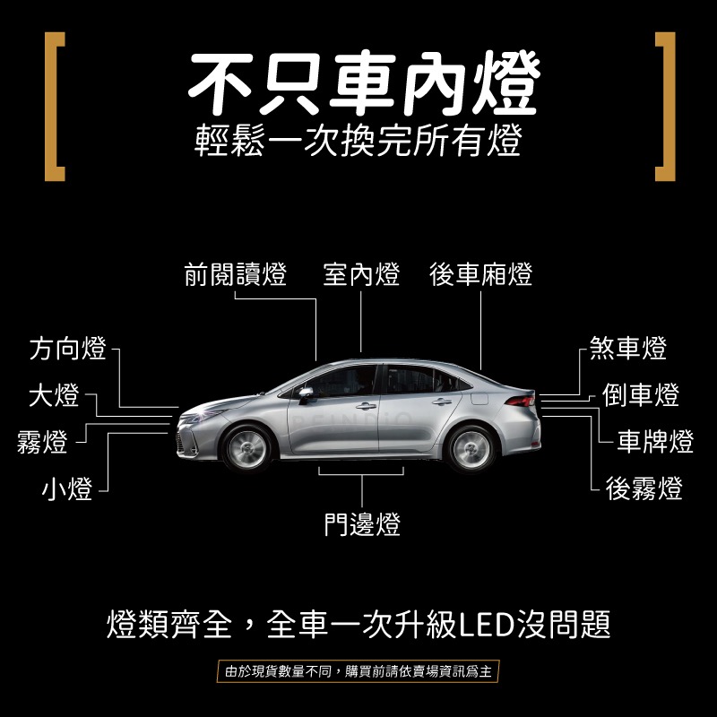 【馴光 一年保固】Altis GR 11代 12代 室內燈 閱讀燈 後車廂燈 車內燈 led 行李廂燈 車牌燈 迎賓燈-細節圖8