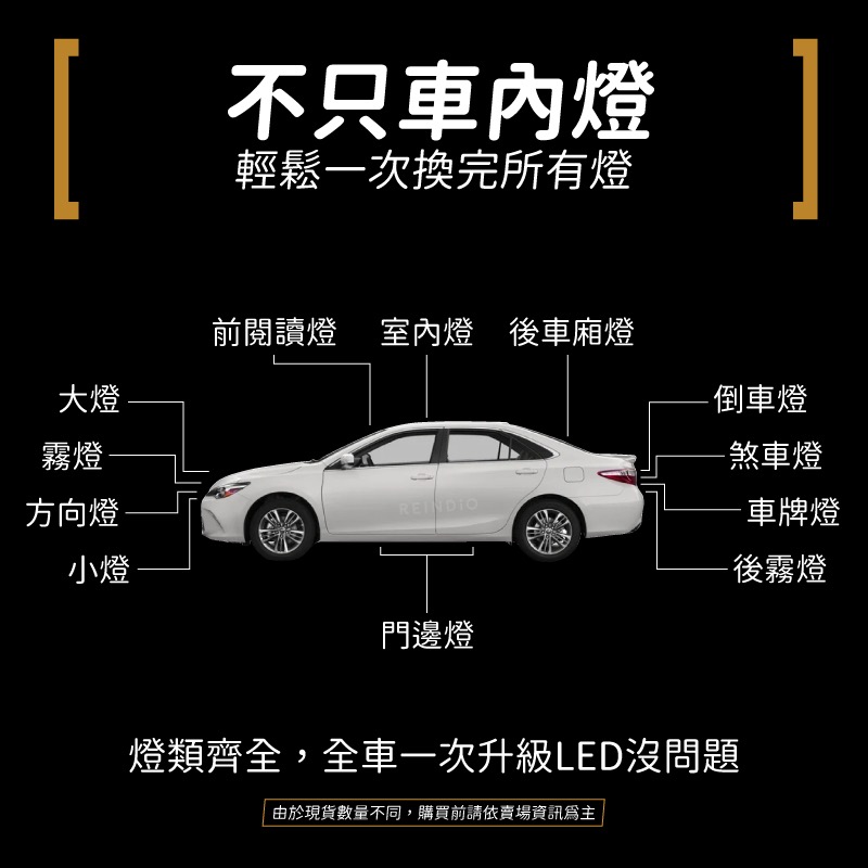 【馴光 一年保固】Camry 5代 6代 7代 室內燈 閱讀燈 後車廂燈 led 門邊 車門燈 冠美麗 行李廂燈 車牌-細節圖7