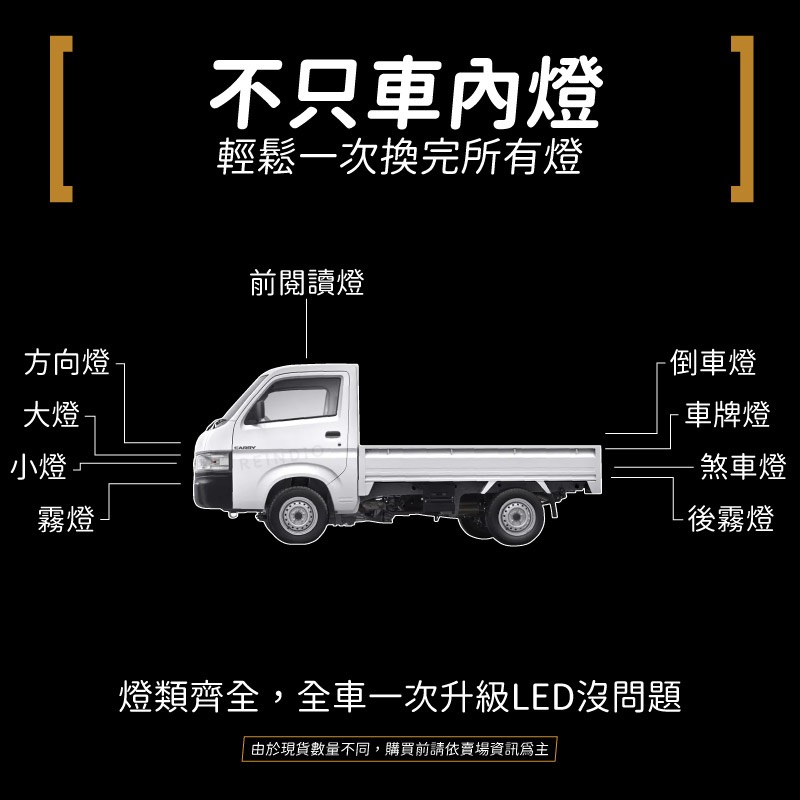 【馴光 一年保固】carry 閱讀燈 車內燈 室內燈 led 貨卡 吉利 new super carry 貨車 2門-細節圖6