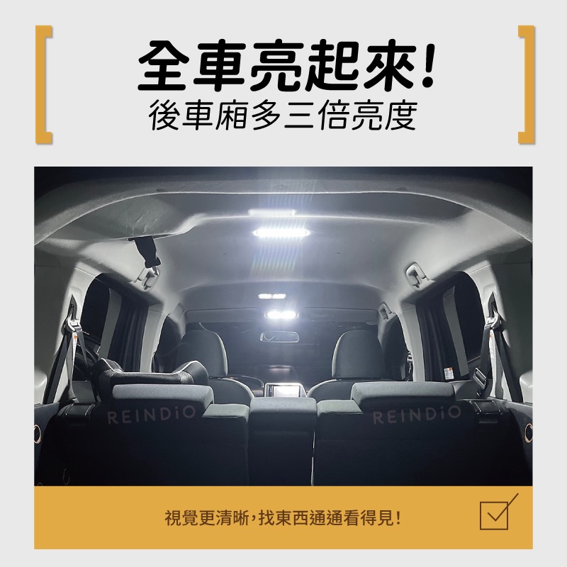 【馴光 一年保固】Sienta 閱讀燈 室內燈 後車廂燈 車內燈 地圖燈 led 雙尖 t10 行李廂燈 西恩塔 車牌-細節圖4