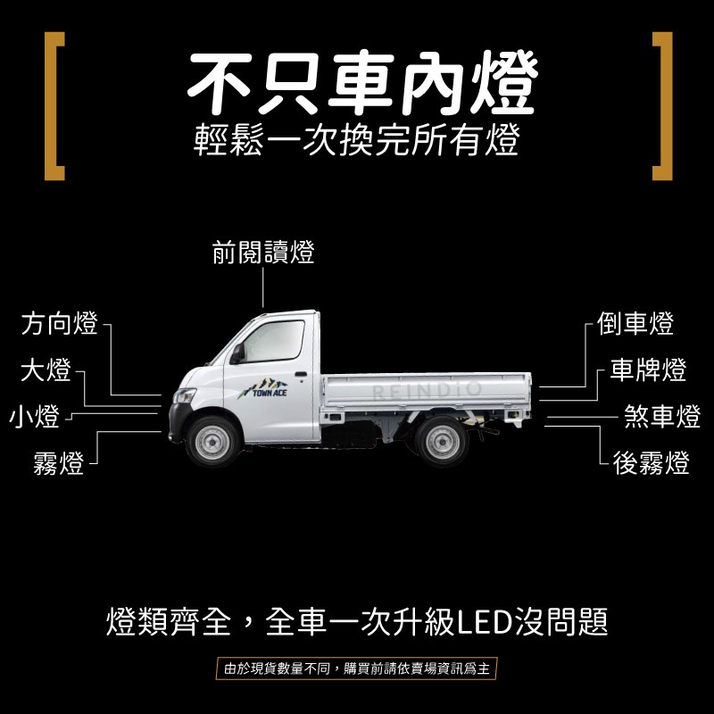 【馴光 特製暖光 不破保】Town ace 閱讀燈 車內燈 室內燈 led 發財王牌 貨卡 牌照燈 車牌燈 廂車-細節圖6