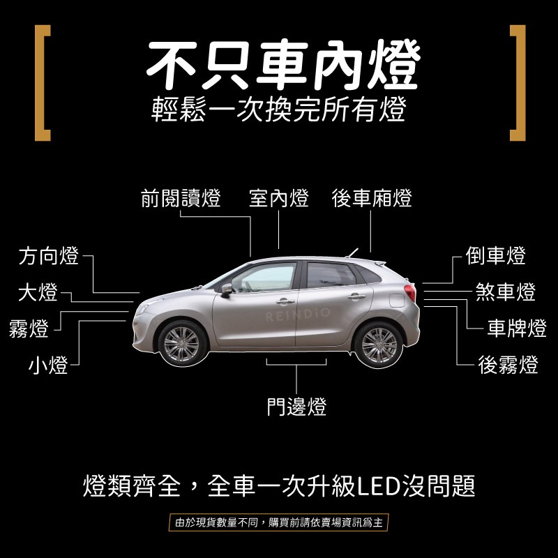 【馴光一年保固】baleno 室內燈 閱讀燈 後車廂燈 車內燈 led 行李廂燈 車牌燈 車頂燈 Suzuki-細節圖8