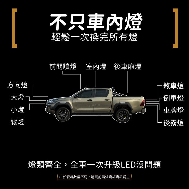 【馴光 一年保固】Hilux 室內燈 閱讀燈 車內燈 led 車牌燈 牌照燈 海力士 皮卡 豐田皮卡-細節圖7