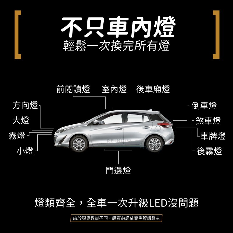 【馴光 一年保固】Yaris 小鴨 大鴨 室內燈 閱讀燈 後車廂燈 車內燈 地圖燈 led 行李廂 車牌燈 牌照燈-細節圖7