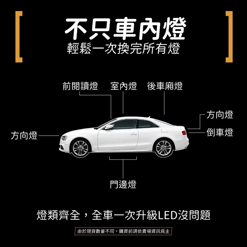 【馴光 一年保固】奧迪 A5 室內燈 閱讀燈 後車廂燈 化妝燈 led 行李箱燈 門邊燈 手套箱燈 腳踏燈 Audi-細節圖7