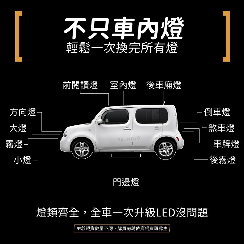 【馴光 一年保固】Cube 室內燈 閱讀燈 後車廂燈 車內燈 led 行李廂燈 車牌燈 車頂燈 Nissan 方塊車-細節圖7