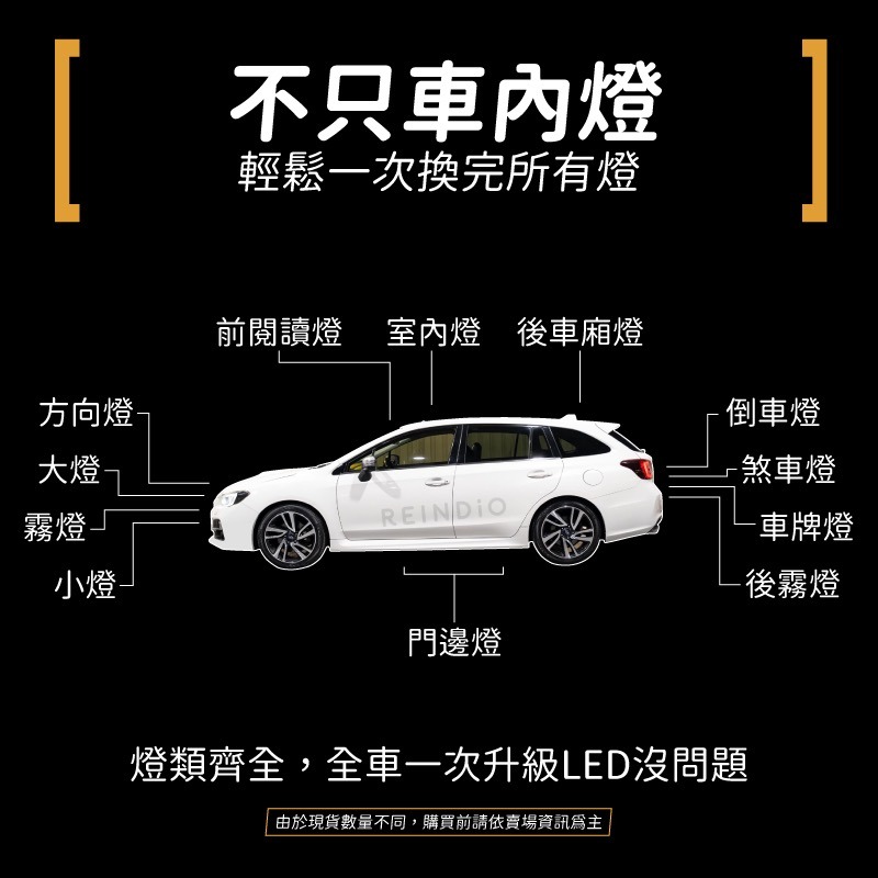 【馴光一年保】Levorg EyeSight 室內燈 閱讀燈 後車廂燈 車牌燈 led 行李廂 牌照燈 地圖燈 化妝燈-細節圖6