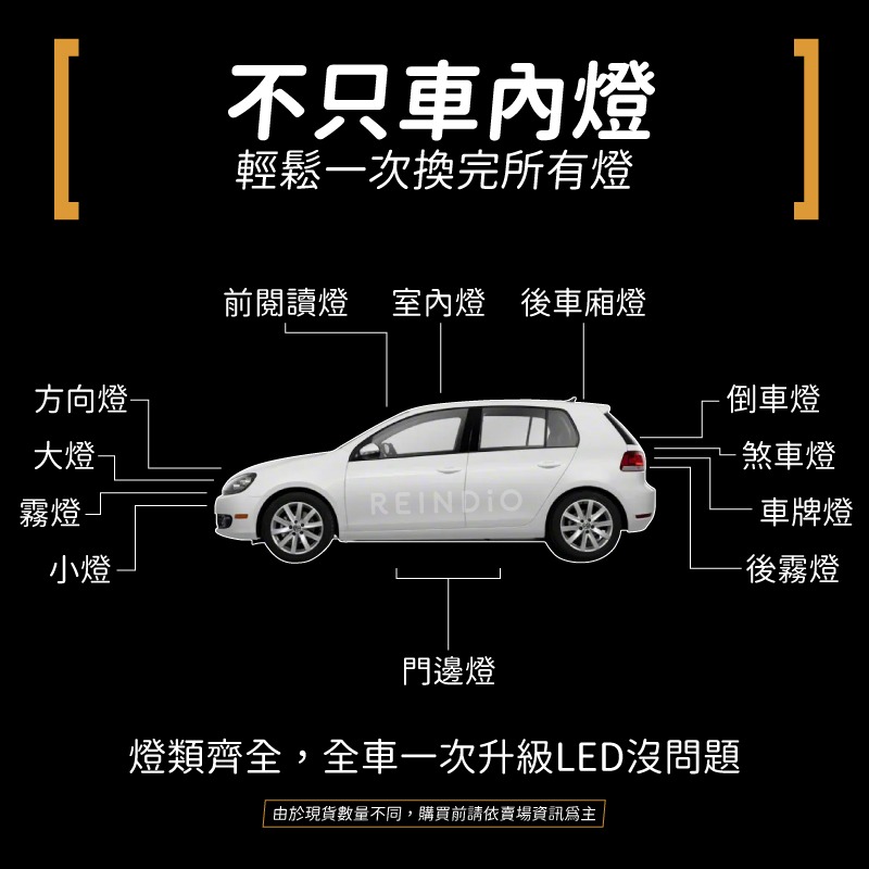 【馴光一年保固】Golf mk6 mk7 室內燈 閱讀燈 後車廂燈 車內燈 led 行李廂燈 手套箱燈 化妝燈 腳窩燈-細節圖7