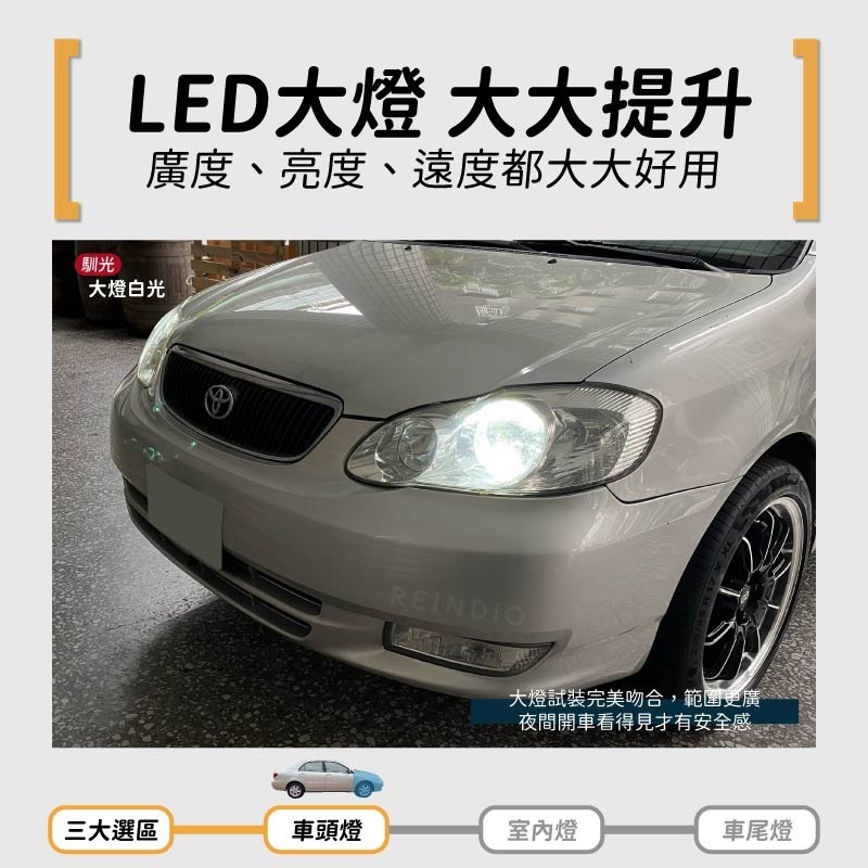 【馴光 一年保固】altis 9代 9.5代 LED 大燈 遠燈 近燈 方向燈 霧燈 室內燈 倒車燈 車牌燈 閱讀燈-細節圖3