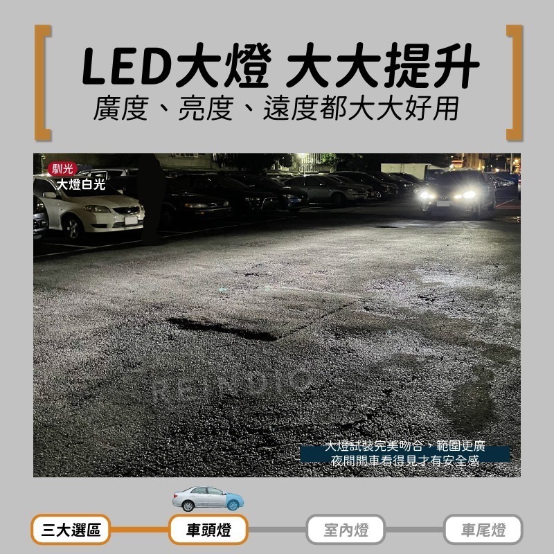 【馴光 一年保固】altis 10代 10.5代 LED 大燈 遠燈 近燈 方向燈 霧燈 室內燈 倒車 車牌燈 閱讀燈-細節圖3